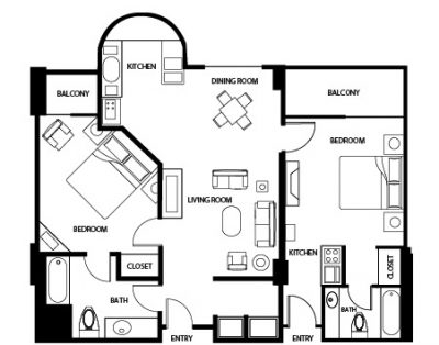 Polo Towers 2BD Within Walking distance 2 Strip